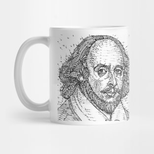 WILLIAM SHAKESPEARE ink portrait .2 Mug